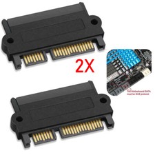 2PCS SFF-8482 Computer Cable Connectors SAS to SATA 22 pin HDD Raid Adapter picture