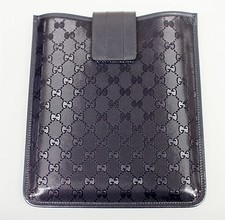New Authentic GUCCI GG Document/iPad/Tablet Case Navy Blue Imprime 256575 4009 picture