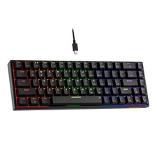 1 PCS GM682 Wired 60 Percent Gaming Mechanical Keyboard LED Backlit Red Switch picture