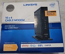 LINKSYS 16 x 4 Cable Modem | 16 x 4 Bonded Channels | DOCSIS 3.0 | CM3016 picture