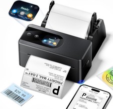 Phomemo PM64D Touchscreen Thermal Shipping Label Printer 4X6 NEW with Holder picture