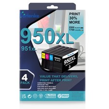 4PK 950XL 951XL Ink Cartridge For OfficeJetPro 8600 8610 8615 picture