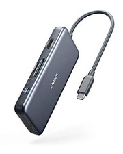 ANKER USB C HUB 341 USB-C HUB 7-IN-1 4K HDMI 100W POWER DELIVERY - GRAY picture