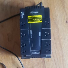 CyberPower SE425G 425VA/255W UPS Battery Backup Surge 8-Outlet 890J Black picture