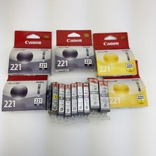 Lot of 18 -Canon PG-220 Black & CL-221 Color Ink Genuine SEALED  picture