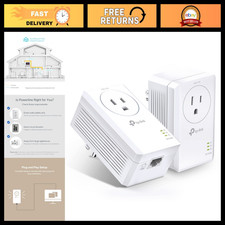 Powerline Ethernet Adapter Kit - AV1000, Passthrough, Gigabit Port, High-Speed N picture