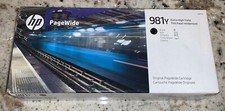 HP PageWide 981Y (L0R16A) Extra High Yield Toner Cartridge, BLACK, New AUG 2024 picture