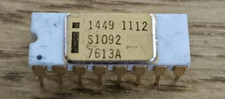 Vintage Rare Intel 1449 1112 C2102 Vintage SRAM NMOS Gold Ceramic White Gold picture