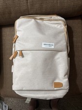NOBLEMAN Backpack for women and man,Waterproof travel work Beige Plus  USB picture