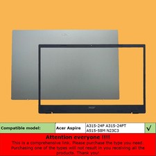 New For Acer Aspire A515-58M N23C3 Lcd Back Cover / Bezel Silver 60.KDEN2.002 US picture