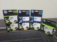 Genuine HP 951XL Lot of 5 + 951 Lot of 2 --Cyan and Magenta Exp  --2014-2017  picture