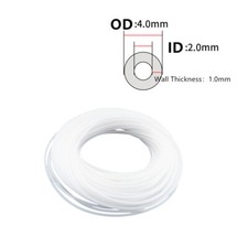 1M 2M 5M Teflon PTFE Pneumatic Tubing  Tube 2mm 4mm ID OD or 4mm 6mm Air Hose picture