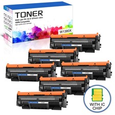 6PK W1380X Toner with Chip For 138X HP LaserJet Pro 3001dw 3001fdw MFP 3101fdw picture