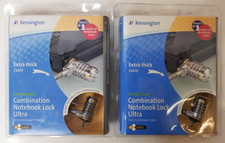 Lot of (2) Kensington Combination Notebook Lock Ultra Extra Thick K64516US picture