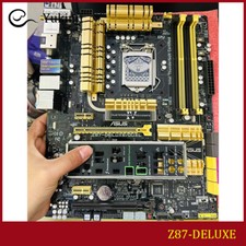 FOR ASUS Z87-DELUXE DDR3*4 LGA 1150 32GB HDMI Display Port ATX Motherboard Test picture