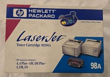 HP 98A 92298A Black Toner Cartridge Factory Sealed LaserJet 4 5 5M OEM picture