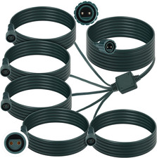 1 Pcs 1 to 5 2 Pin Splitter for Christmas Lights Extension Cords picture