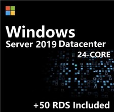 Windows Server 2019 DATACENTER✔ 24-CORE✔ 10 CALs✔50 RDS/RDP CALs✔ P71-09042 picture