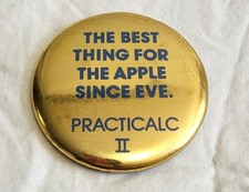Vintage 1984 Practicalc II  Apple 2 Software Button Pin picture