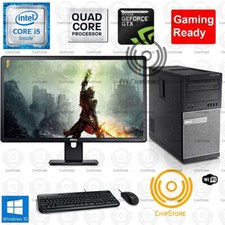 Fortnite GTA Gaming PC Desktop Computer Quad Core i5 750TI 16GB 1TB Win10 Bundle picture