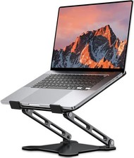Laptop Stand Ergonomic Portable Adjustable Height Laptop Holder Metal Foldable picture