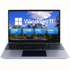 2025 NEW Laptop Computer 15.6' Intel Quad-Core Processors 12GB RAM+512GB SSD picture