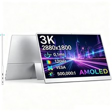 16-Inch OLED Portable Monitor 3K HDR Display 120Hz Gaming Monitor Travel Screen picture