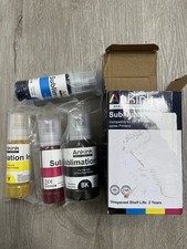 Ankink Sublimation Ink 4x140ml CMYK for Epson ET WF Series Printers Open Box picture
