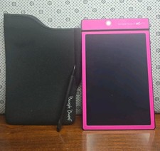 Boogie Board LCD Writing Tablet eWriter w/ Stylus And Sleeve Case, Pink/Black picture