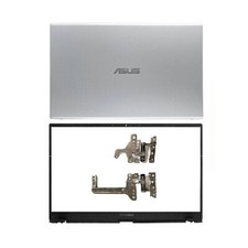 New Silver Back Cover Top Bezel+Hinges For ASUS VivoBook X512 X512U F512 V5000F picture