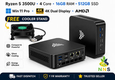 Mini PC Windows 11 Pro AMD Ryzen 5 3500U 16GB DDR4 512GB SSD Triple 4K Vega 8 picture