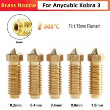 0.2mm-1.0mm Brass Nozzle For Anycubic Kobra 3 3D Printer Volcano Nozzle Set picture
