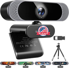 Cámara web 4K, 8MP, micrófono, enfoque automático, para videollamadas picture