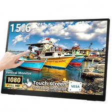15.6''Portable Touchscreen Monitor 1080P VESA USB-C Vertical Monitor picture