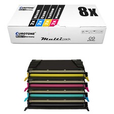 8x Eco Toner for Lexmark C-734-DTN C-734-DN X-734-DE C-734-N X-736-DE picture