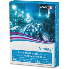 Xerox Vitality Pastel Multipurpose Paper - Blue - 3R11050 - 095205300505 picture