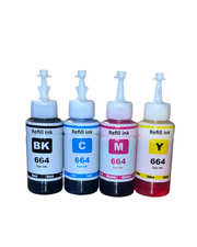 Refill Ink Bottle T664 Compatible for Epson EcoTank ET-2650 ET-2550 ET-4500 picture