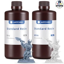 3D Printer Resin Grey+White 2kg 405nm UV SLA LCD High Precision Low Shrinkage picture