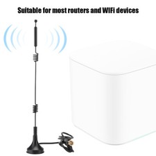3M 12dBi Dual Band 2.4/5.8GHz WiFi Wireless Antenna RP-SMA Female Magnetic Base picture