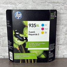 HP Genuine 935XL Cyan Magenta Yellow 3 pack Ink Cartridges picture