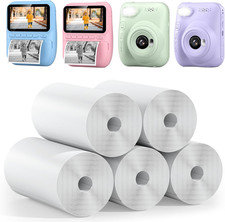 5 Rolls Kids Instant Camera Refill - HD Thermal Print Paper Set (56Mmx25Mm) picture