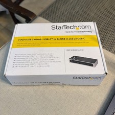 StarTech.com - 7-Port USB 3.0 Hub - USB-C to 5x USB-A and 2x USB-C - Black picture