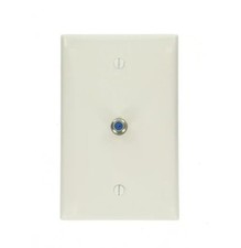 Box Of 20 Leviton 1-Gang Midway CATV Wall Plate, White 40539-MW picture