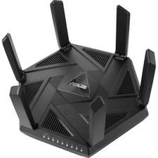 ASUS RT-AXE7800 AXE7800 Wireless Tri-Band 2.5G / 1G Router Black Up to 7780 Mb/s picture
