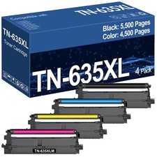 4 pack TN635XL/TN635 High Yield Toner Cartridge for Brother TN635XL TN-635 Toner picture