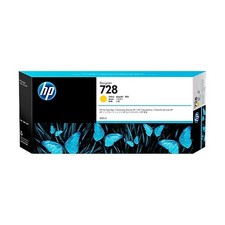 New Open Box HP 728 Yellow 300 ml Original DesignJet Ink Cartridge, F9K15A picture