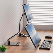 Portable Monitor Holder for 12–17.3in Screen Adjustable Metal Desk Clamp 360 picture