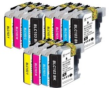 12PK XL Replacement Ink Set fits Brother LC103 MFC-J470DW MFC-J475DW MFC-J875DW picture