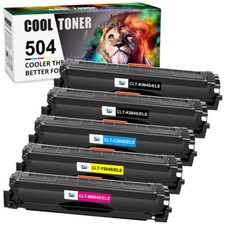 5 PK CLT-K504 Black Color SET Toner for Samsung C1810W C1860FW CLP-415 CLP-475 picture