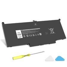 F3YGT 60WH Latitude 7480 7490 Battery 2X39G Replacement for Dell Latitude 12 picture